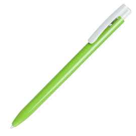 ELLE, ручка шариковая, светло-зеленый/белый, пластик, Цвет: светло-зеленый, серый