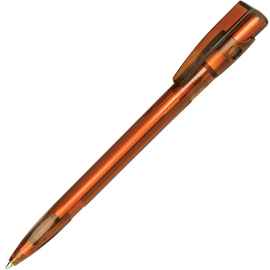 KIKI LX, ручка шариковая, прозрачный коричневый, пластик, Цвет: коричневый