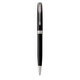 Шариковая ручка Parker Sonnet , Lacquer Deep Black CT, стержень: M, цвет чернил: black , в подарочной упаковке