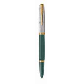 Перьевая ручка Parker 51 Premium Forest Green GT, перо: F чернила: Black,Blue, в подарочной упаковке.