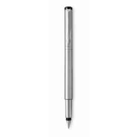 Перьевая ручка Parker Vector F03, цвет: Steel, перо: F, цвет чернил: blue, в подарочной упаковке