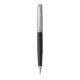 Перьевая ручка Parker Jotter Black CT, перо:F, цвет чернил: blue, в подарочной упаковке.