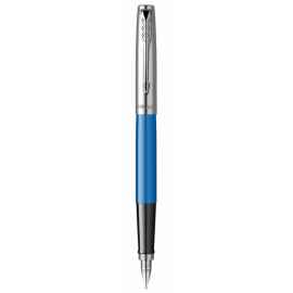 Перьевая ручка Parker Jotter Originals Blue Chrom CT , перо: F, цвет чернил: blue, в подарочной упаковке.