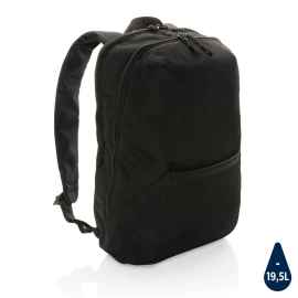 Рюкзак для ноутбука Impact из rPET AWARE™ 1200D, 15.6'', Черный, Размер: Длина 2 900 см., ширина 1 700 см., высота 4 450 см., диаметр 0 см.