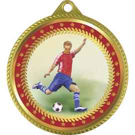 3999-003 Медаль футбол, золото, Цвет: Золото