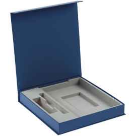 Коробка Arbor под ежедневник, аккумулятор и ручку, синяя, Цвет: синий, Размер: 23х22х3,5 см