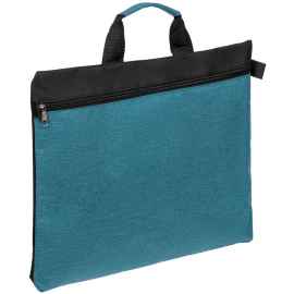 Конференц-сумка Melango, бирюзовая, Цвет: синий, темно-синий, Размер: 40x31x5 см