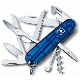 Офицерский нож Huntsman 91, прозрачный синий, Цвет: синий, прозрачный, Размер: 9,1x2,7x2,1 см