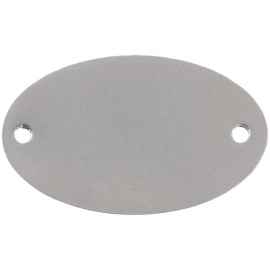 Шильдик металлический Alfa Oval, серебристый, Цвет: серебристый