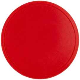 Лейбл из ПВХ Dzeta Round, L, красный, Цвет: красный