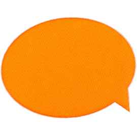 Наклейка тканевая Lunga Bubble, M, оранжевый неон, Цвет: оранжевый
