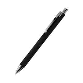Ручка металлическая Elegant Soft софт-тач, черная, Цвет: черный