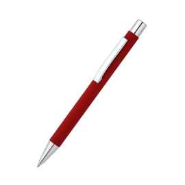Ручка металлическая Rebecca софт-тач, красная, Цвет: красный