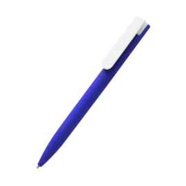 Ручка пластиковая Mira Soft софт-тач, синяя, Цвет: синий