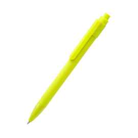 Ручка пластиковая Pit Soft софт-тач, желтая, Цвет: желтый