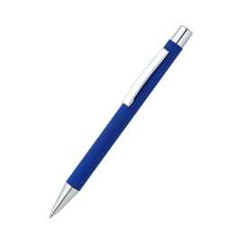 Ручка металлическая Rebecca софт-тач, синяя, Цвет: синий
