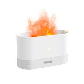 Светодиодный USB увлажнитель-ароматизатор Flame, белый, Цвет: белый, Объем: 180 мл