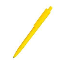 Ручка пластиковая Agata софт-тач, желтая, Цвет: желтый