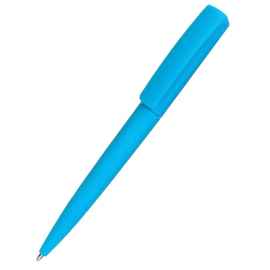 Ручка пластиковая Jangle, софт-тач, голубая, Цвет: голубой