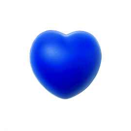 Антистресс Сердце, синий, Цвет: синий
