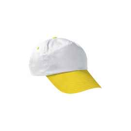 Бейсболка PROMOTION, белая - лимонно-желтая, Цвет: Белая -лимонно-желтая, Размер: Окружность головы 60 см