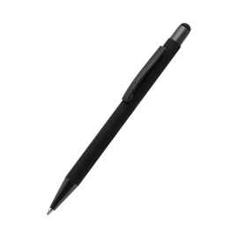 Ручка металлическая Story софт-тач, черный, Цвет: черный