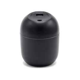 Светодиодный USB увлажнитель Egg с подсветкой, черный, Цвет: черный, Объем: 220 мл