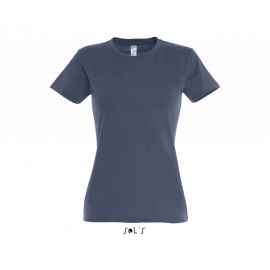 Фуфайка (футболка) IMPERIAL женская,Синий джинc 3XL