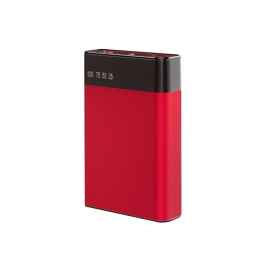 Внешний аккумулятор в металлическом корпусе Apria, 10000 mAh, красный, Цвет: красный