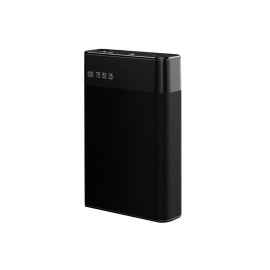 Внешний аккумулятор в металлическом корпусе Apria, 10000 mAh, черный, Цвет: черный