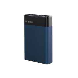 Внешний аккумулятор в металлическом корпусе Apria, 10000 mAh, синий, Цвет: синий