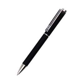 Ручка металлическая Titan софт-тач, черная-S, Цвет: черный