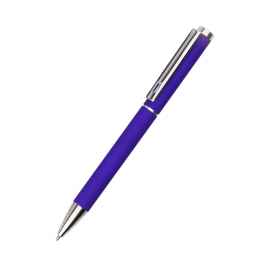 Ручка металлическая Titan софт-тач, синяя-S, Цвет: синий