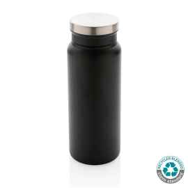 Вакуумная бутылка из переработанной нержавеющей стали (стандарт RCS), 600 мл, черный, черный, Цвет: черный, черный, Размер: Длина 7,7 см., ширина 7,7 см., высота 21 см., диаметр 0 см.