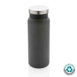 Вакуумная бутылка из переработанной нержавеющей стали (стандарт RCS), 600 мл, темно-серый,, Цвет: темно-серый,, Размер: Длина 7,7 см., ширина 7,7 см., высота 21 см., диаметр 0 см.