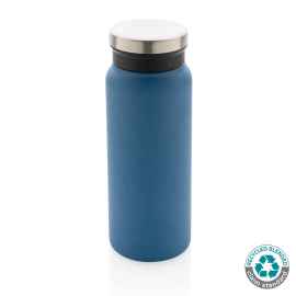 Вакуумная бутылка из переработанной нержавеющей стали (стандарт RCS), 600 мл, синий,, Цвет: синий,, Размер: Длина 7,7 см., ширина 7,7 см., высота 21 см., диаметр 0 см.