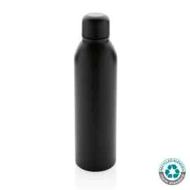 Вакуумная бутылка из переработанной нержавеющей стали (стандарт RCS), 500 мл, Черный