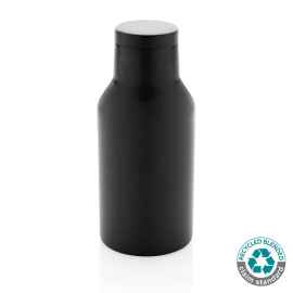 Вакуумная бутылка из переработанной нержавеющей стали (стандарт RCS), 300 мл, Черный