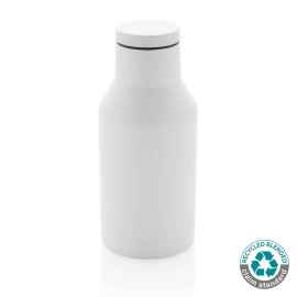 Вакуумная бутылка из переработанной нержавеющей стали (стандарт RCS), 300 мл, Белый
