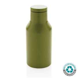 Вакуумная бутылка из переработанной нержавеющей стали (стандарт RCS), 300 мл, Зеленый, Размер: , высота 1 530 см., диаметр 6,8 см.