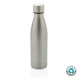 Вакуумная бутылка из переработанной нержавеющей стали RCS, 0,5 л, Серый, Цвет: серый,, Размер: , высота 26 см., диаметр 7 см.