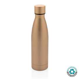 Вакуумная бутылка из переработанной нержавеющей стали RCS, 0,5 л, Золотой, Цвет: золотой,, Размер: , высота 26 см., диаметр 7 см.
