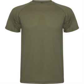 Спортивная футболка MONTECARLO мужская, АРМЕЙСКИЙ ЗЕЛЕНЫЙ S, Цвет: армейский зеленый