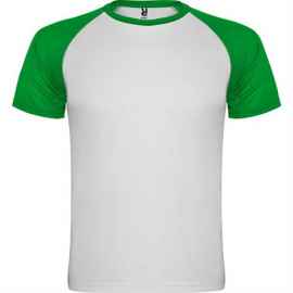 Спортивная футболка INDIANAPOLIS мужская, БЕЛЫЙ/ПАПАРОТНИКОВЫЙ XL