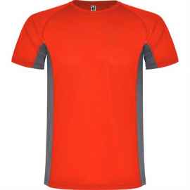 Спортивная футболка SHANGHAI мужская, КРАСНЫЙ/ТЕМНЫЙ ГРАФИТ XL