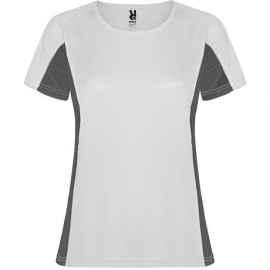 Спортивная футболка SHANGHAI WOMAN женская, БЕЛЫЙ/ТЕМНЫЙ ГРАФИТ S, Цвет: Белый/Темный графит