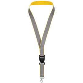 Лента светоотражающая Interlevel, желтая с серым, Цвет: желтый, серый