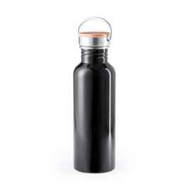 Бутылка для воды  TULMAN, сталь, 800 мл, черный, Цвет: черный