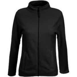 Толстовка 'Lady-Fit Full Zip Fleece', черный_XL, 100% полиэстер, 250 г/м2, Цвет: черный, Размер: Длина 65 см., ширина 55 см.