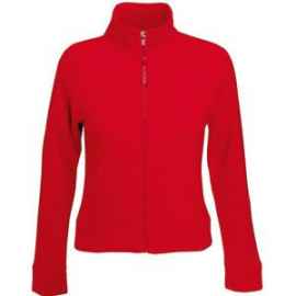 Толстовка 'Lady-Fit Sweat Jacket', красный_XS, 75% х/б, 25% п/э, 280 г/м2, Цвет: красный, Размер: Длина 55 см., ширина 42,5 см.